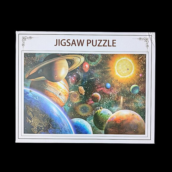 Jigsaw Puzzle Solar System 1000 Piece EUC - Picture 1 of 3